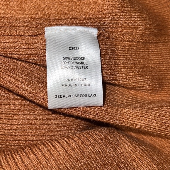 Alexia Admor Eliah Long Sleeve Knit Midi Dress- Tan Size XL (16/18) NWT - Picture 5 of 6